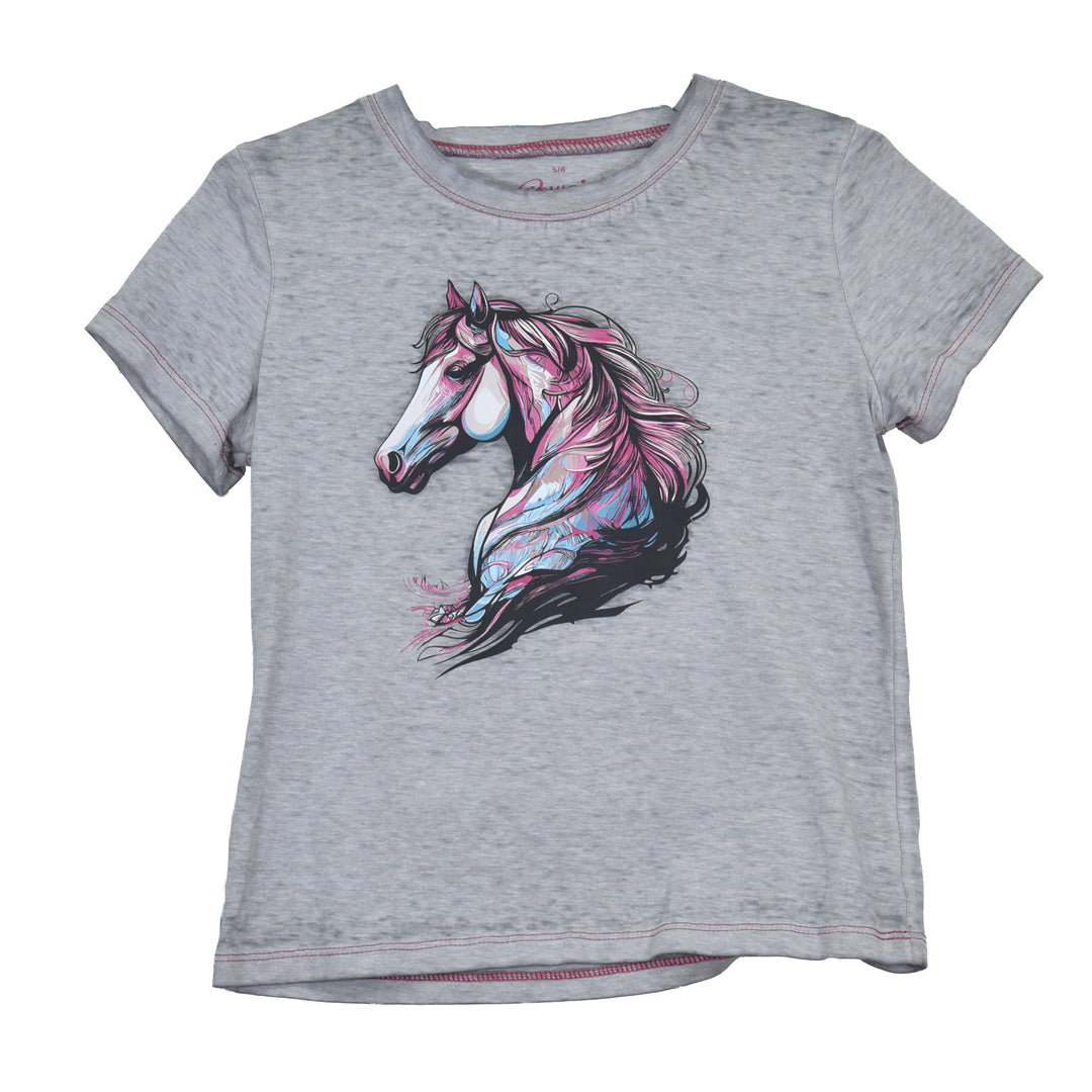 Cowboy Hardware Grey Watercolor Horse T-Shirt - 835955/435955