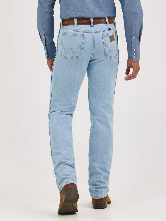 Men's Wrangler Cowboy Cut Slim Fit Jeans Bleach Wash - 936GBH
