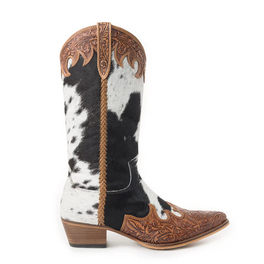 Ladies Myra Adelaide Hair-On High Top Boots