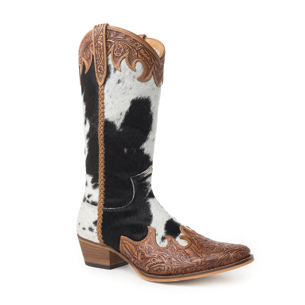 Ladies Myra Adelaide Hair-On High Top Boots