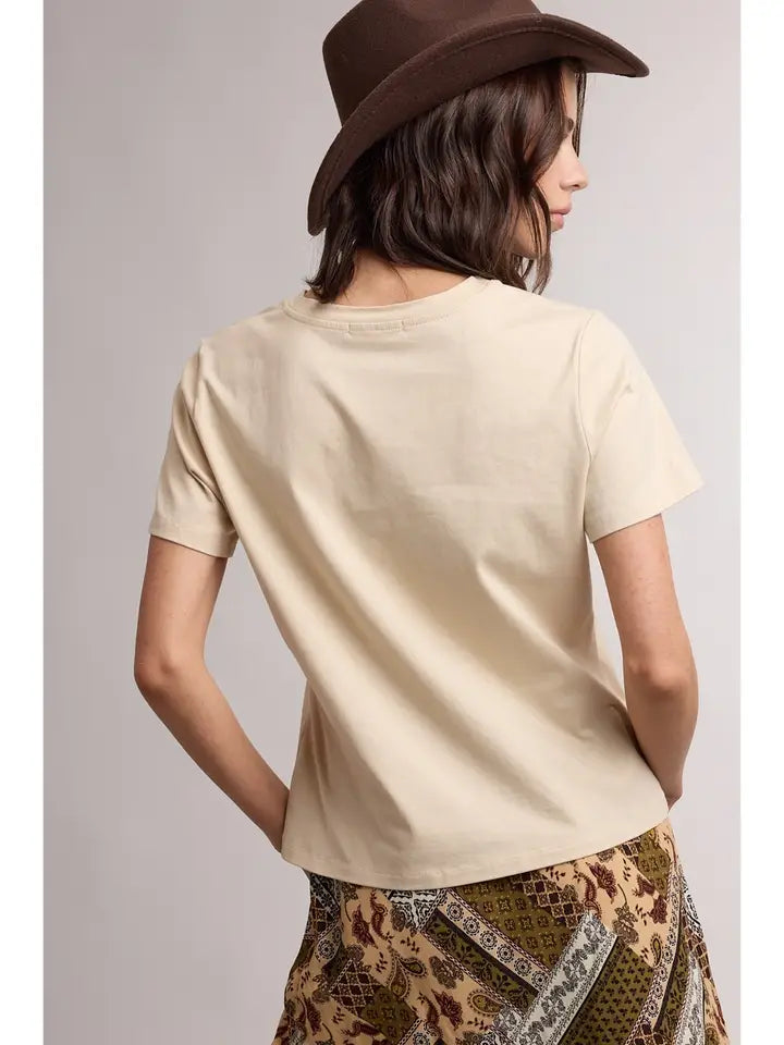 Ladies WishList Cowboy Hat Rope Tee - WL26-13479