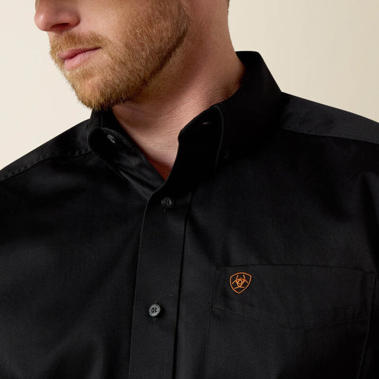 Men's Ariat Black Twill Classic Fit Shirt - 10000502