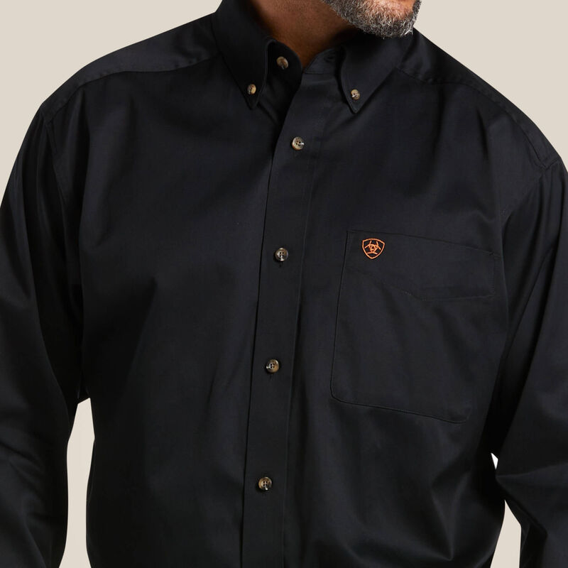 Men's Ariat Black Twill Classic Fit Shirt - 10000502