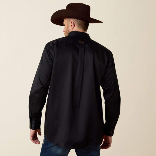 Men's Ariat Black Twill Classic Fit Shirt - 10000502