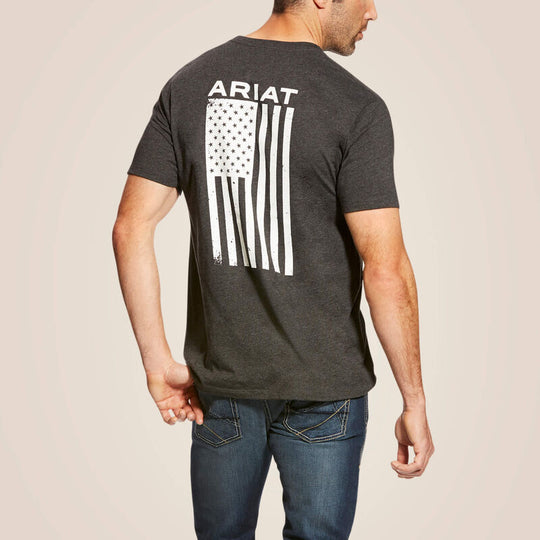T-shirt Ariat Charcoal Freedom da uomo - 10025209