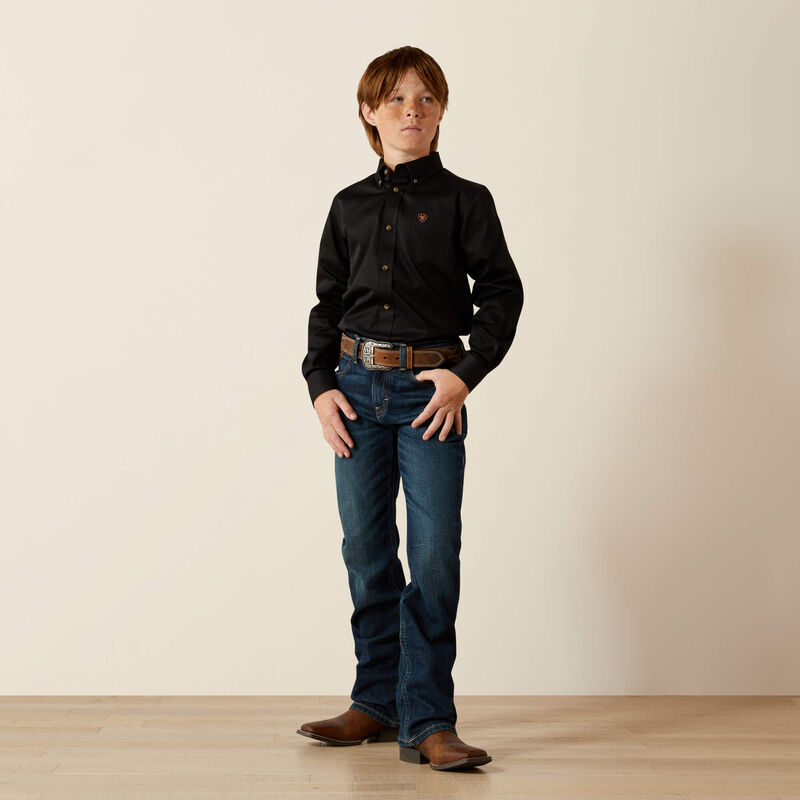 Boys Ariat B4 Relaxed Stretch Legacy Boot Cut Jean - 10027675