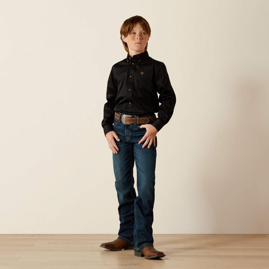 Boys Ariat B4 Relaxed Stretch Legacy Boot Cut Jean - 10027675