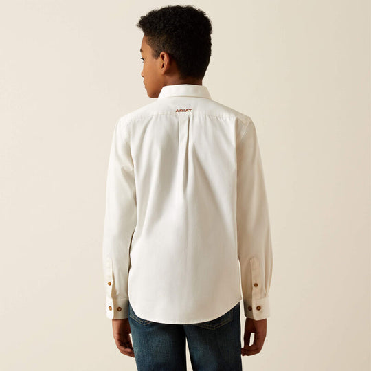 Kids Ariat Solid Twill Classic Fit Shirt - 10030161