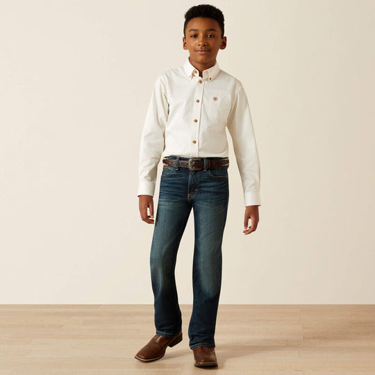 Kids Ariat Solid Twill Classic Fit Shirt - 10030161
