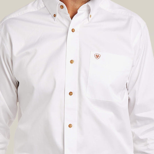 Men's Ariat Solid Twill Fitted Shirt - 10034230