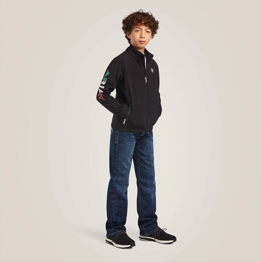 Kids Ariat New Team Softshell MEXICO Jacket - 10036550