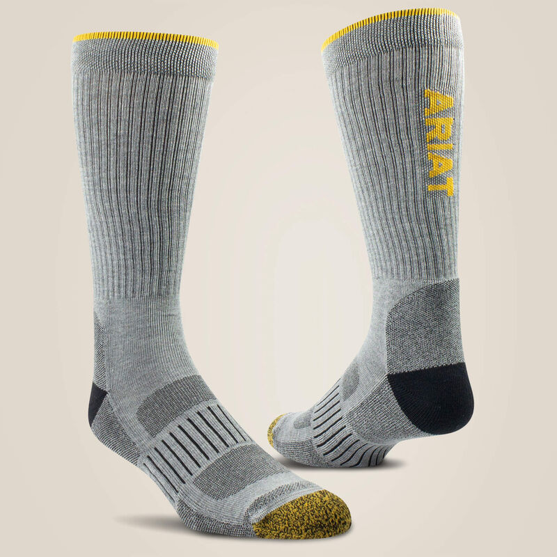 Men's Ariat High Performance Tek Work Sock 2 Pair Pack - 10038272