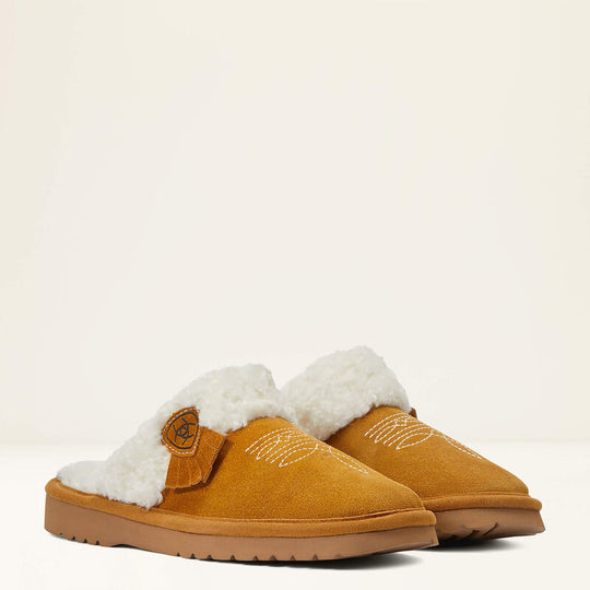 Ladies Jackie Chestnut Square Toe Slipper - 10039032