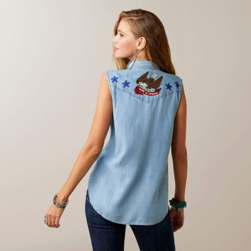 Ladies Ariat Liberty Embroidered Top - 10045011