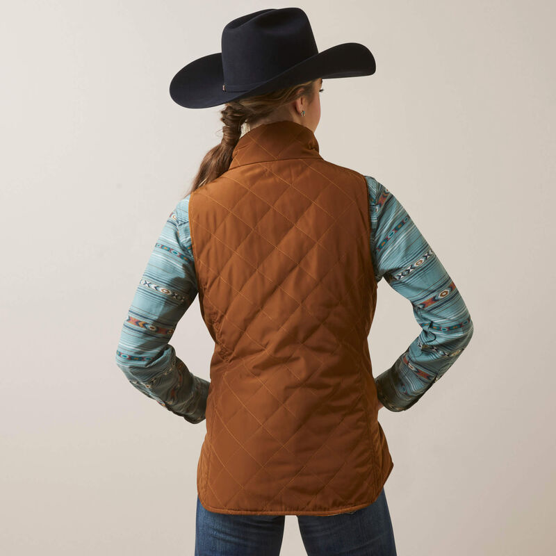 Ariat R.E.A.L. Women's Dilon Chestnut Quilted & Chimayo Fleece Reversi –  Roman Valley Ranch