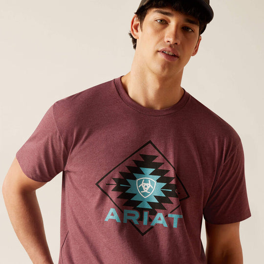 T-shirt Ariat Simple Geo Diamond da uomo - 10047883 