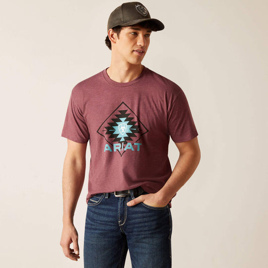Men's Ariat Simple Geo Diamond T-Shirt - 10047883