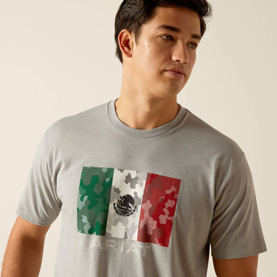 Men's Ariat Mexico Camo Flag T-Shirt - 10051751