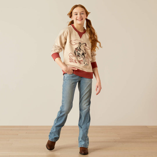 Girls Ariat Bronc Junior Sweatshirt - 10053886