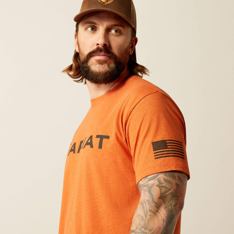 Men's Ariat Shield Flag T-Shirt - 10054196
