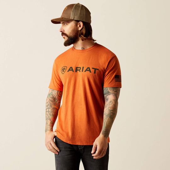 Men's Ariat Shield Flag T-Shirt - 10054196