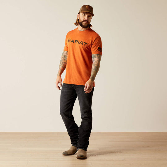Men's Ariat Shield Flag T-Shirt - 10054196