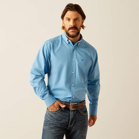 Men's Ariat Wrinkle Free Solid Classic Fit Shirt - 10055278