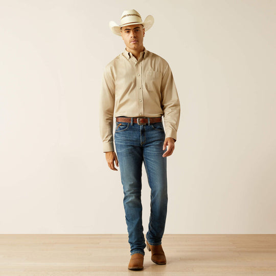 Men's Ariat Lightweight Solid Twill Classic Fit Shirt - 10058558