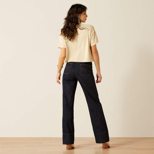 Ladies Ariat Ultra High Rise Tomboy Western Utility Wide Leg Jean -