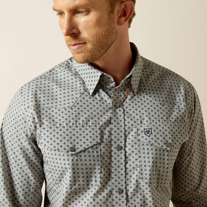 Men's Ariat Wrinkle Free Edward Fitted Shirt - 10062358