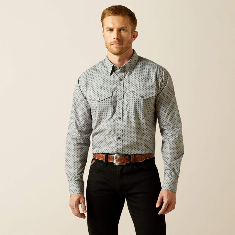 Men's Ariat Wrinkle Free Edward Fitted Shirt - 10062358