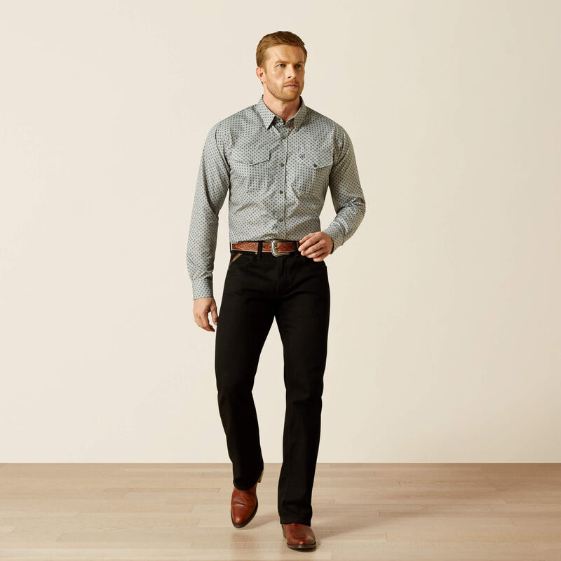 Men's Ariat Wrinkle Free Edward Fitted Shirt - 10062358
