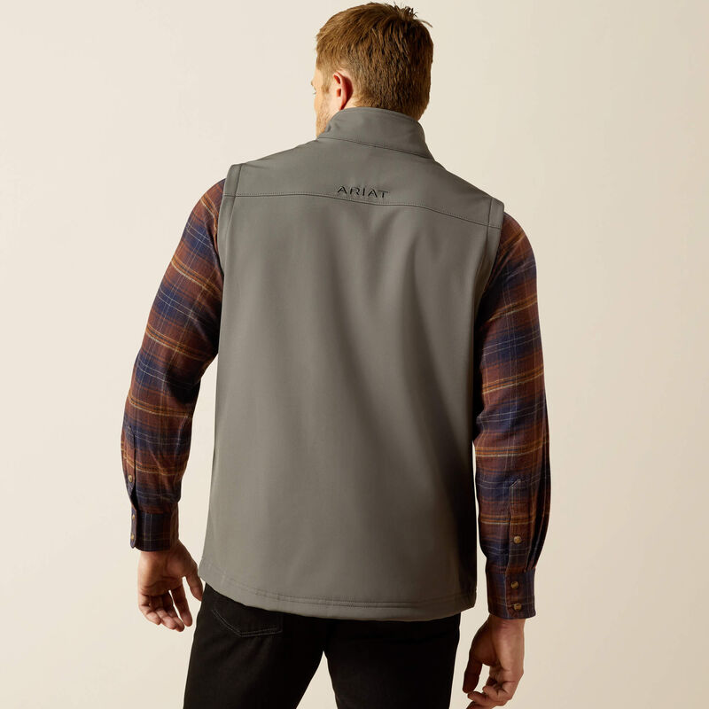 Men's Ariat Vernon Softshell Grey Vest - 10062362