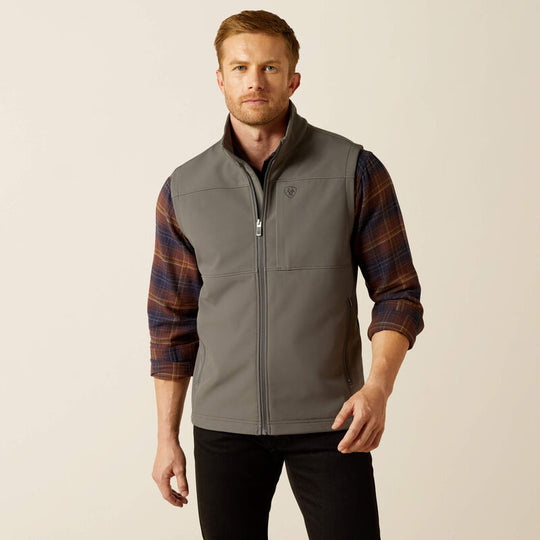 Men's Ariat Vernon Softshell Grey Vest - 10062362