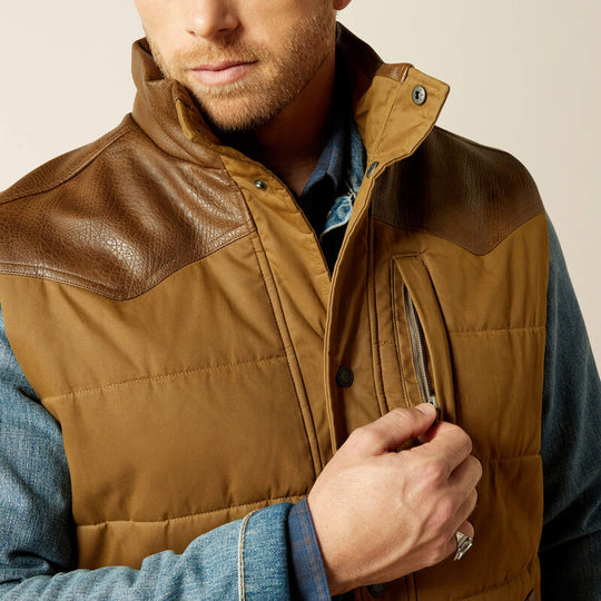 Men's Ariat Western Quilted Vest - 10062439