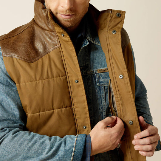 Men's Ariat Western Quilted Vest - 10062439