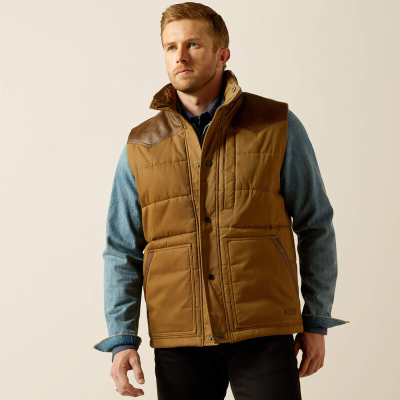 Men's Ariat Western Quilted Vest - 10062439