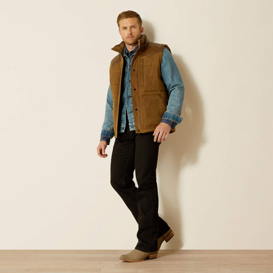 Men's Ariat Western Quilted Vest - 10062439