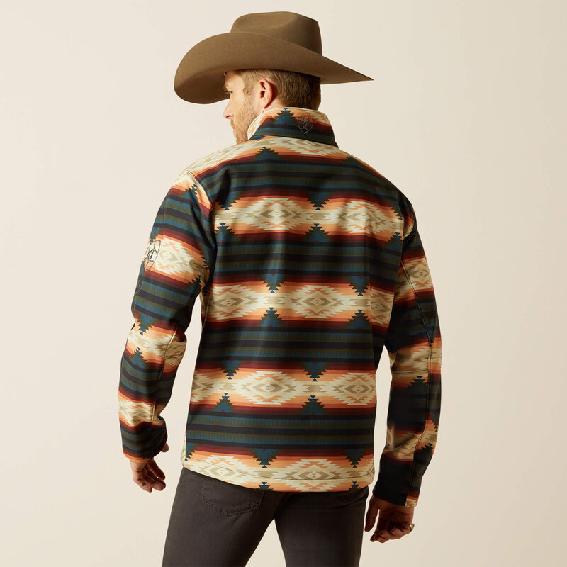 Men's Ariat Logo Softshell Red Southwest Jacket - 10062583