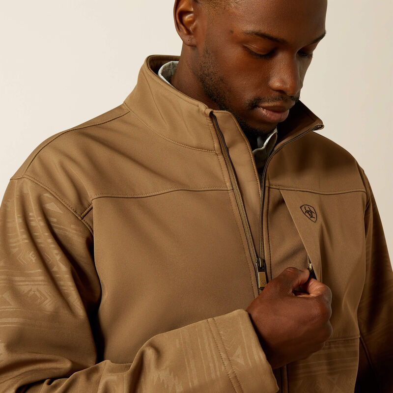 Men's Ariat Vernon Softshell Kahki Southwest Jacket - 10062599