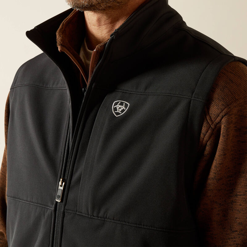 Men's Ariat Black Vernon Softshell Vest - 10062600