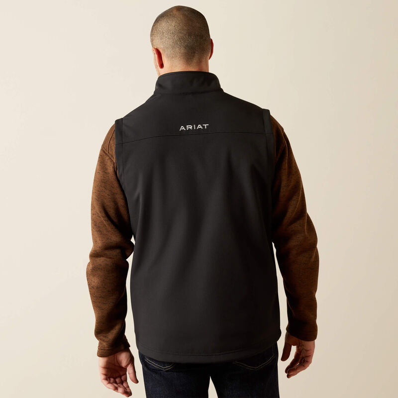 Men's Ariat Black Vernon Softshell Vest - 10062600