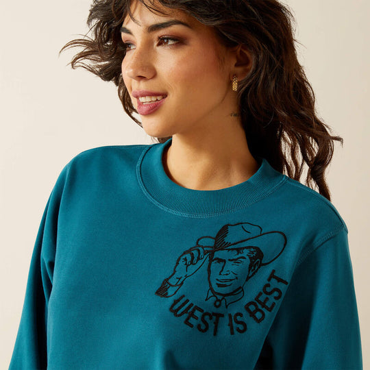 Ladies Ariat X Sendero Provisons Co. Essential Sendero West is Best Sweatshirt - 10062830