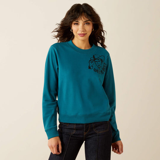 Ladies Ariat X Sendero Provisons Co. Essential Sendero West is Best Sweatshirt - 10062830