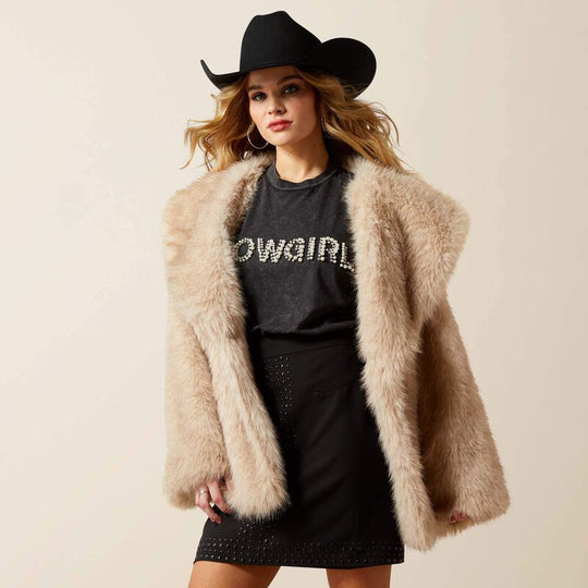 Ladies Ariat Faux Fur Coat - 10065966