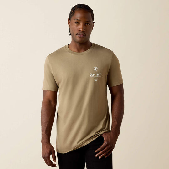 Men's Ariat Wooden Diamond Flag V2 Buckle Classic Fit T-Shirt - 10070421
