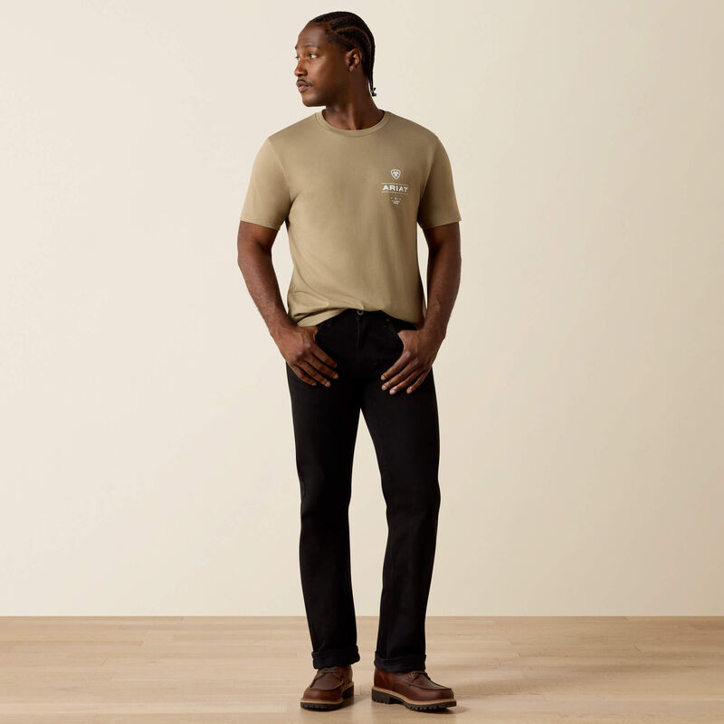 Men's Ariat Wooden Diamond Flag V2 Buckle Classic Fit T-Shirt - 10070421