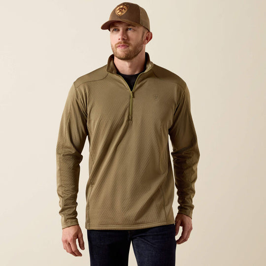 Men's Ariat Hex Fleece 1/2 Zip Baselayer - 10071406