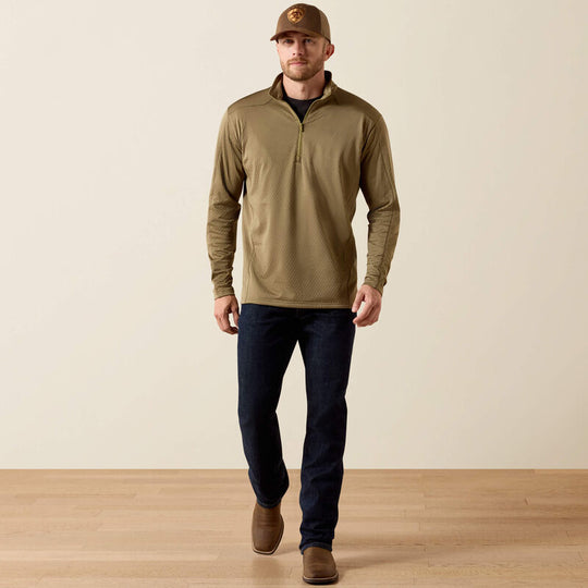 Men's Ariat Hex Fleece 1/2 Zip Baselayer - 10071406