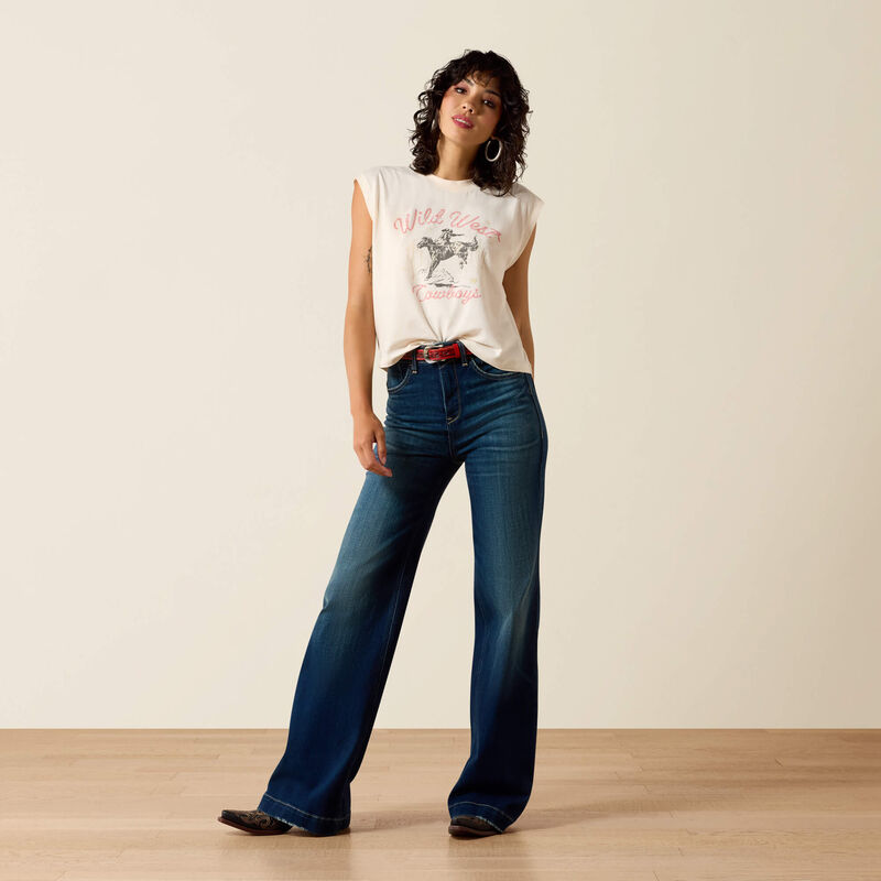 Ladies Ariat Ultra High Rise Penelope Wide Leg Jeans - 10073012